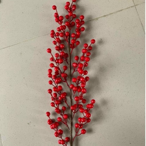 Cành Lựu Giả, Đào Đông, lá điểm cắm bình Trang Trí May Mắn Tài Lộc