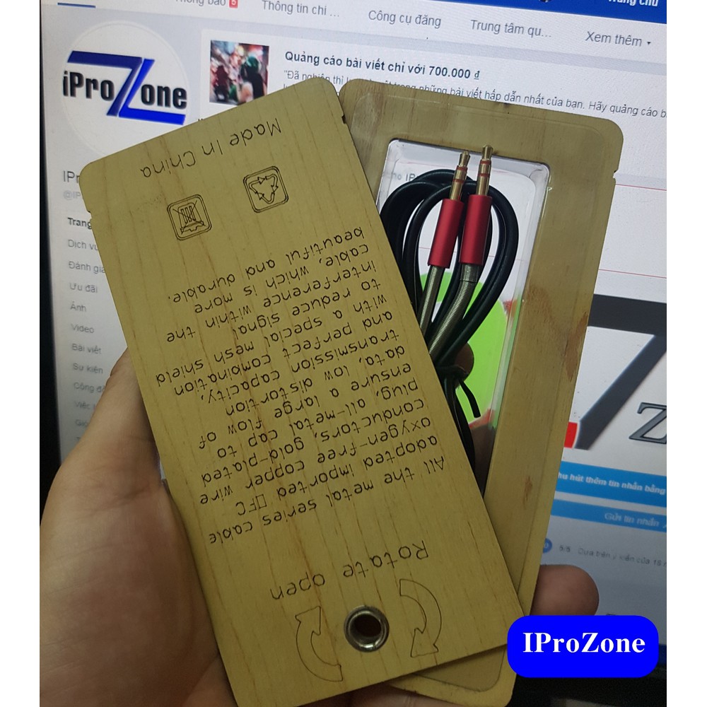 Jack Audio 3.5 - cáp Audio 3.5 bọc lò xo 2 đầu chính hãng V-Lovable