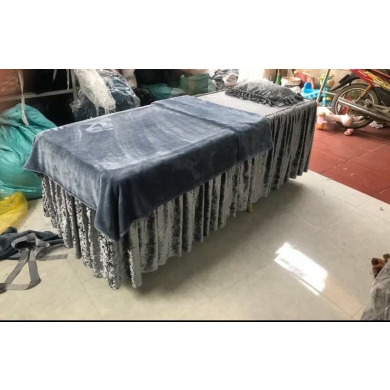 Chăn Muji lông thỏ spa,chăn văn phòng 1m1x2m