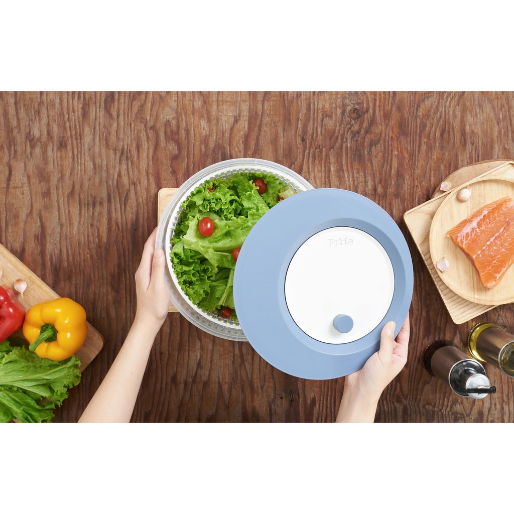 RỔ QUAY RAU FITIS Nora Salad Spinner - XANH XÁM FB-01E1