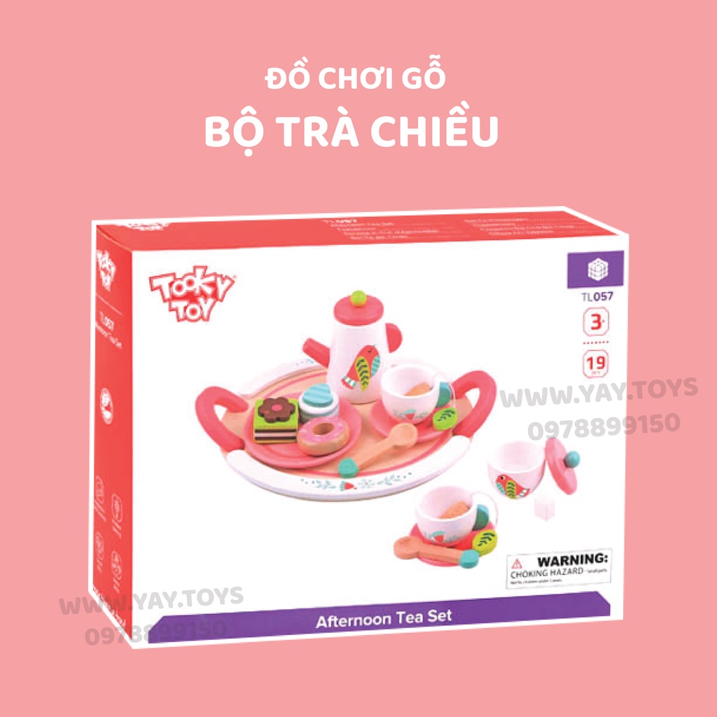Bộ Đồ Chơi Gỗ Cao Cấp - Tiệc Trà Chiều Cho Bé 3+ - Tooky Toy