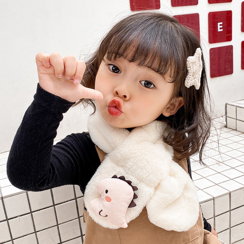 Khăn choàng cổ hình khủng long hoạt hình dễ thương cho bé