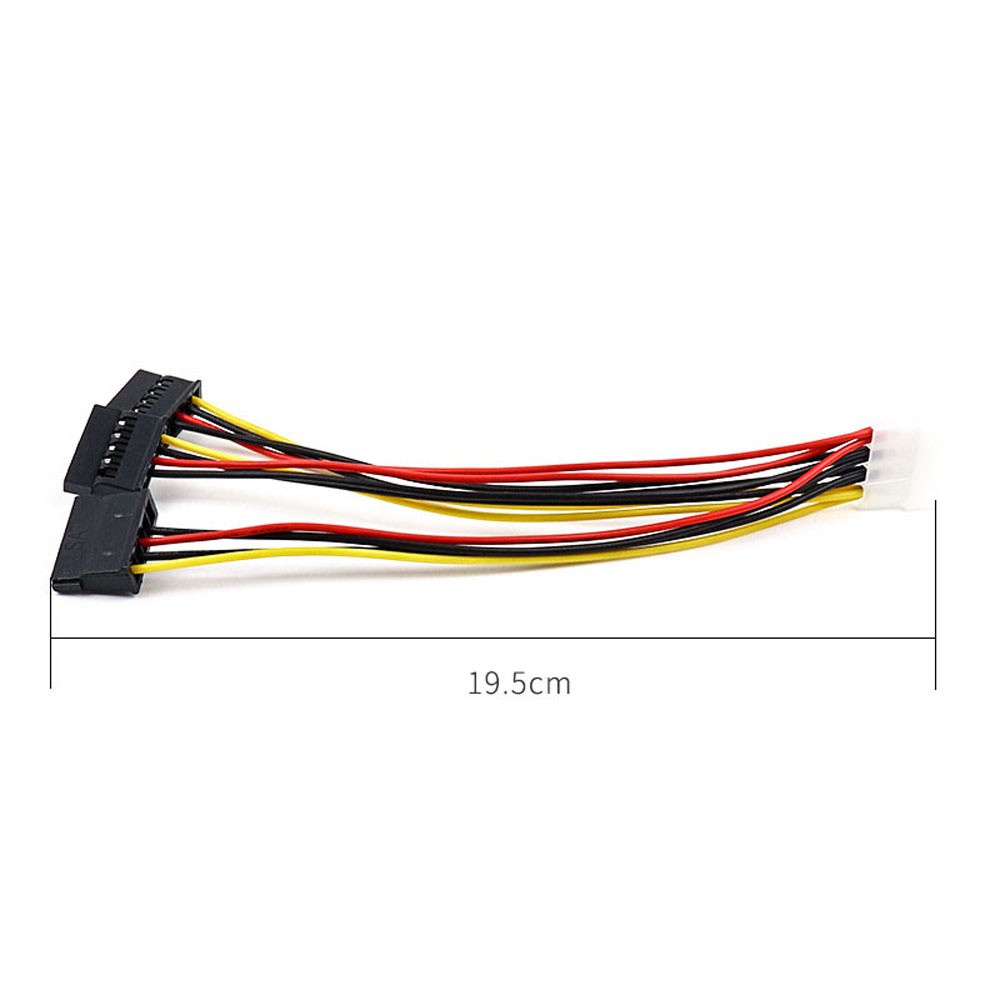 Dây Cáp Chuyển Đổi Nguồn Sata 4 Pin Ide Molex Sang 3 Phích Cắm