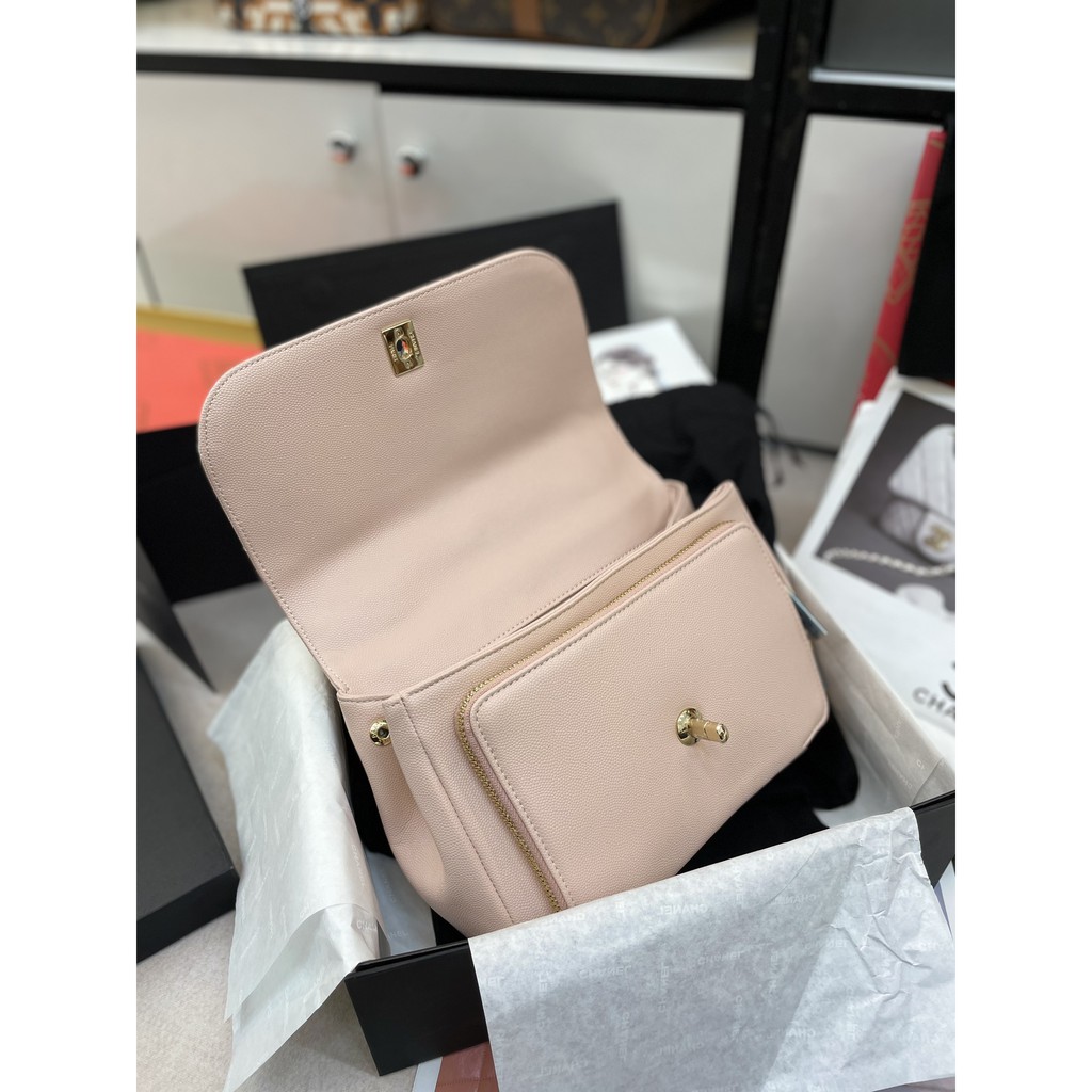 Túi Xách đeo chéo super màu kem thanh lịch . Ảnh chụp thật tại shop phát hiện copy đền 1000 lần