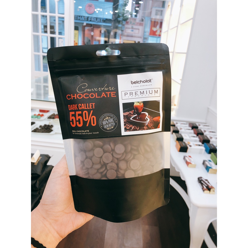 SOCOLA Đen 55% 270g COUVERTURE BELCHOLATE CAO CẤP