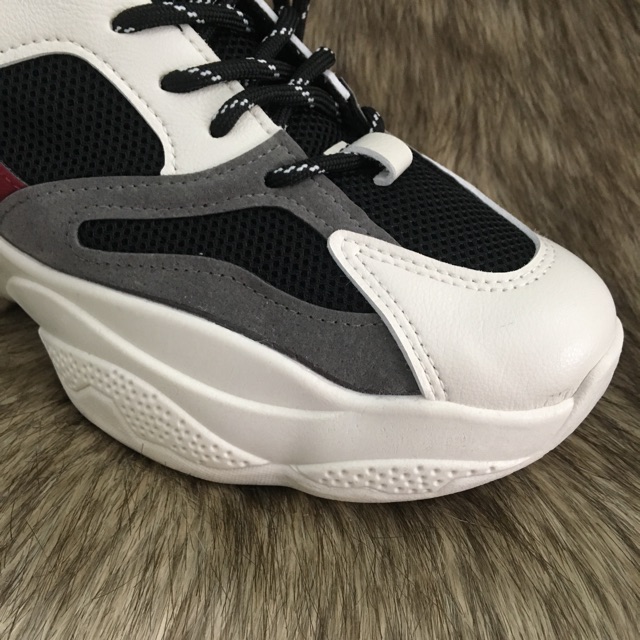 Giầy thể thao nữ_đen xám_K4