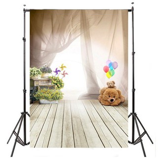 3x5FT Lovely Bear Floor Balloon Studio Backdrop Kids Baby Photography Background