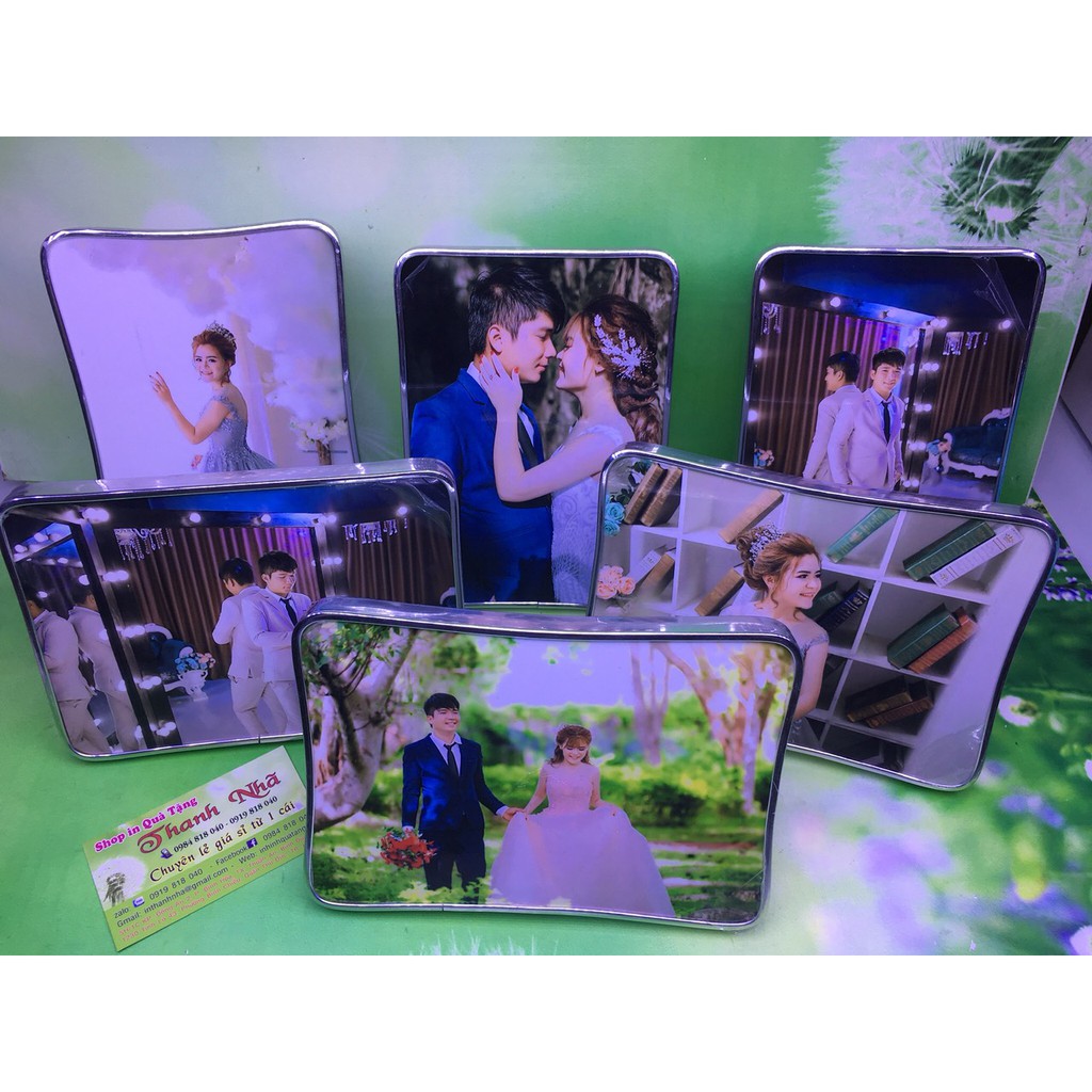 in ảnh ép mica để bàn