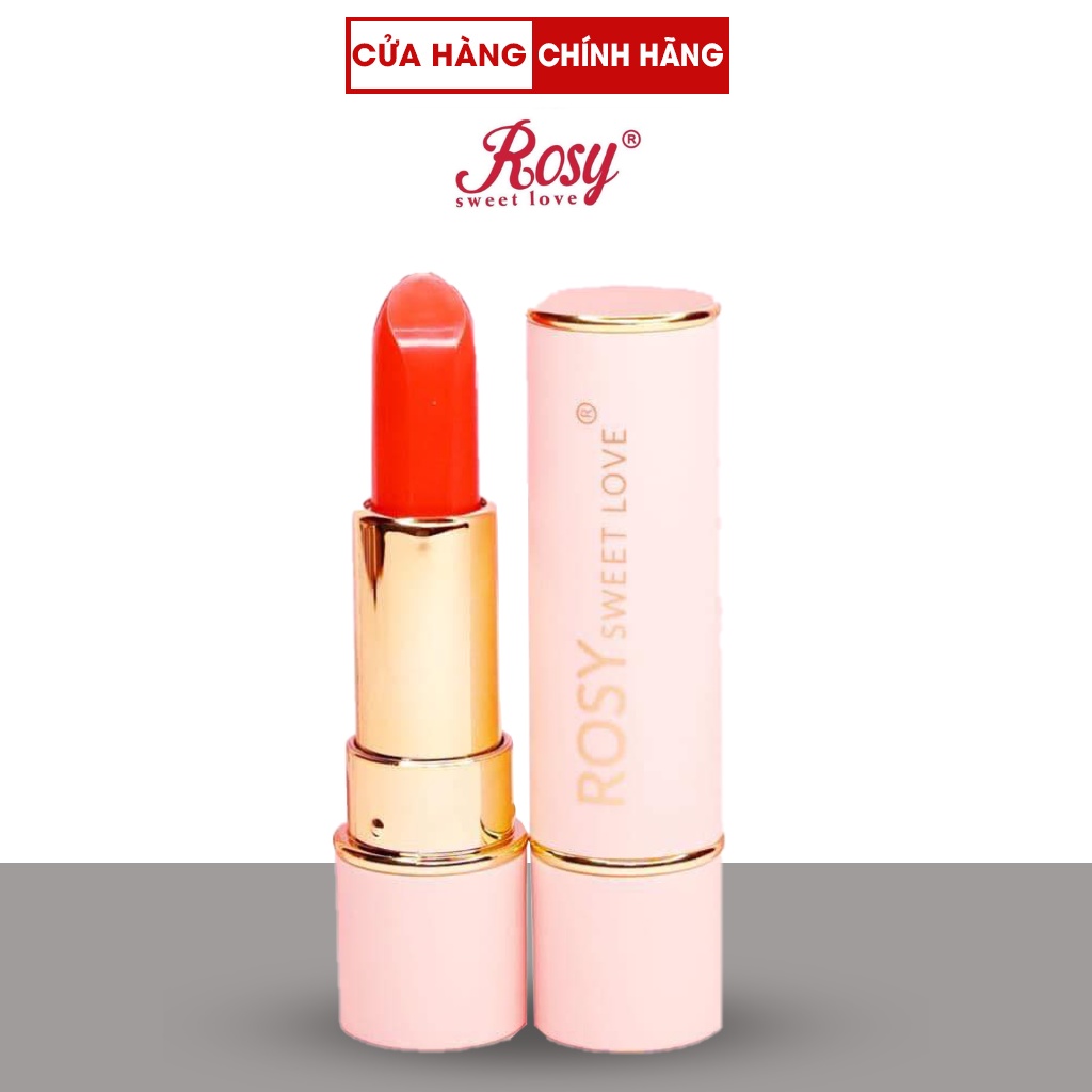 Son sáp lì Rosy Sweet Love, không chì , không thủy ngân, bền màu 12h, Acosmetics