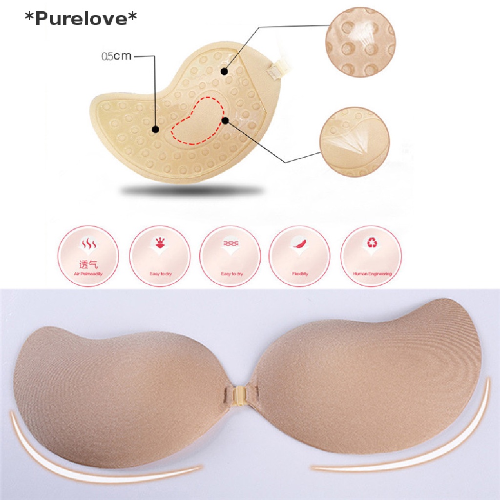 Áo Ngực Silicone Không Dây Không Đường May Plus Size