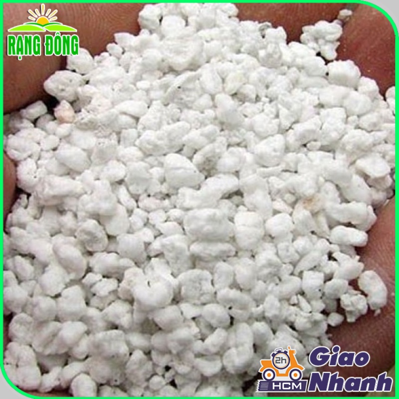 Đá Perlite (Đá Trân Châu) giá thể giúp đất tơi xốp tự nhiên, rễ cây phát triển tối ưu (gói 5 dm3) - Hạt giống Rạng Đông