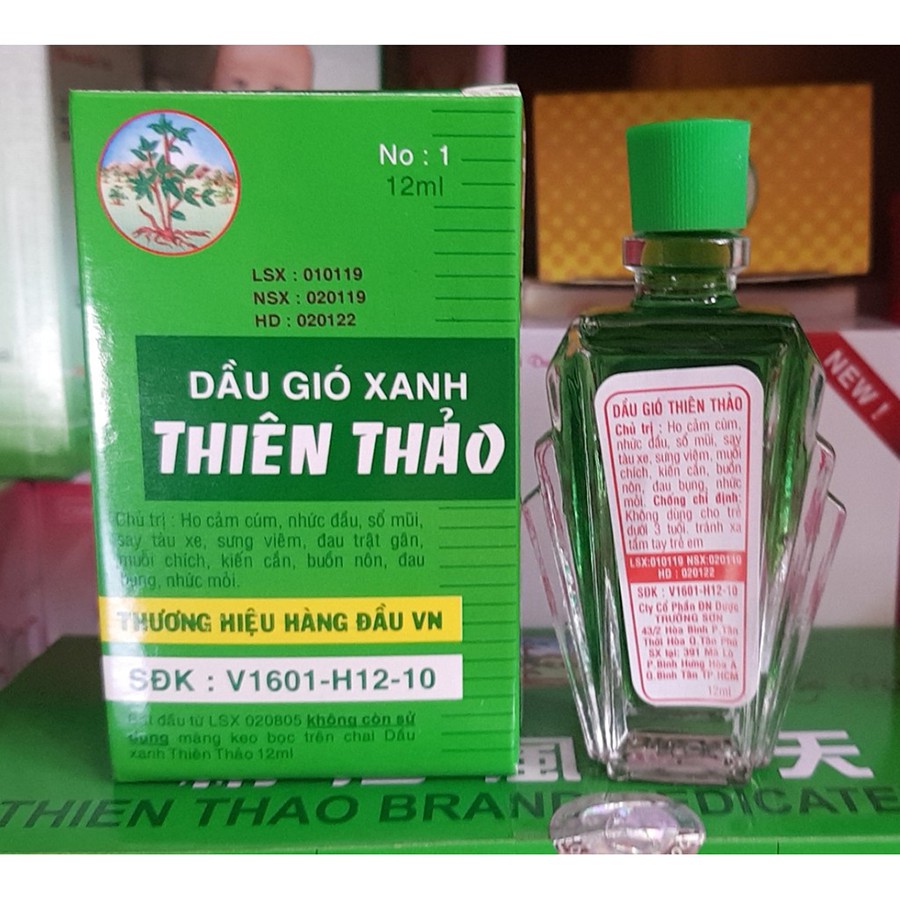 Dầu Gió Xanh Thiên Thảo - Chai 12ml