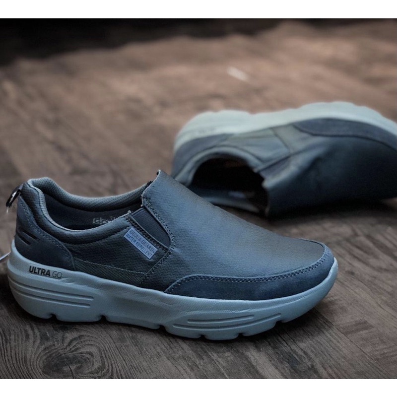 Giày lười Skecher Ultra go cho nam đế cao 4cm