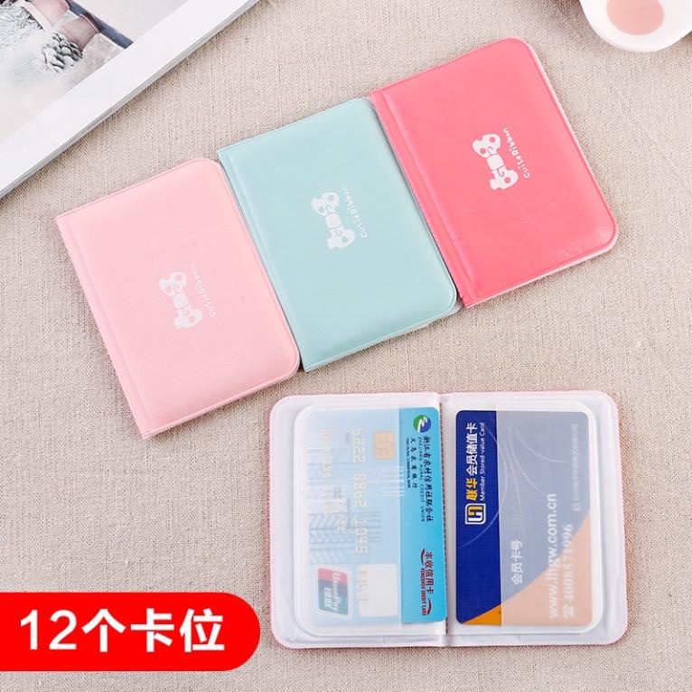 Ví đựng thẻ 12 thẻ ngân hàng, căn cước thẻ sinh viên, giấy tờ tùy thân hình nơ !