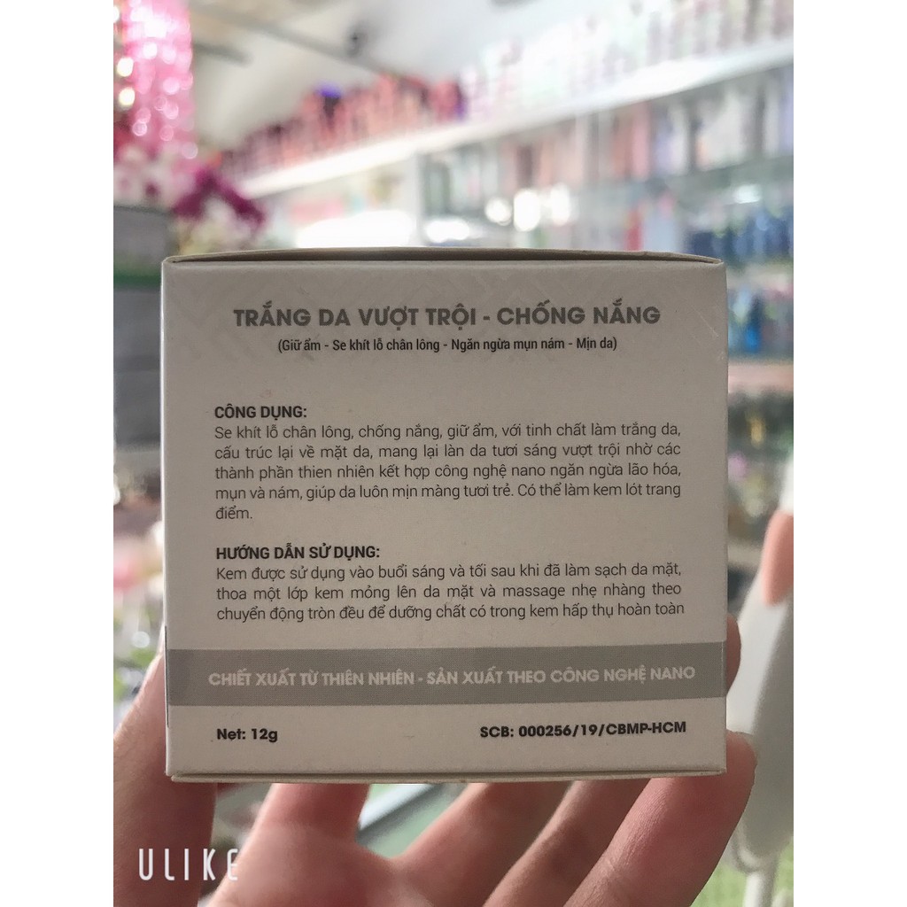 kem COLLAGEN THẢO DƯỢC trắng da vượt trội- chống nắng- giữ ẩm-ngăn ngừa mụn nám- mịn da 12g