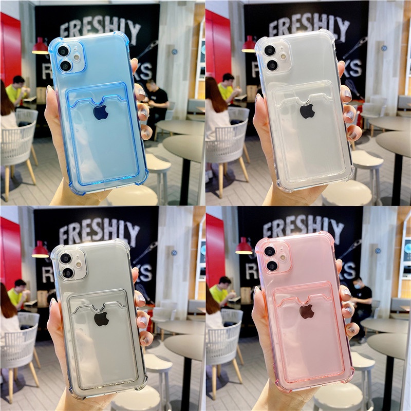 Ốp Lưng iPhone 12 11 Pro Max SE 2020 X Xr Xs Max 8 7 6s 6 Plus Phone Case Package Fluorescent Transparent Shell Silicon Soft TPU Fashion Casing Protection Anti-fall Back Cover
