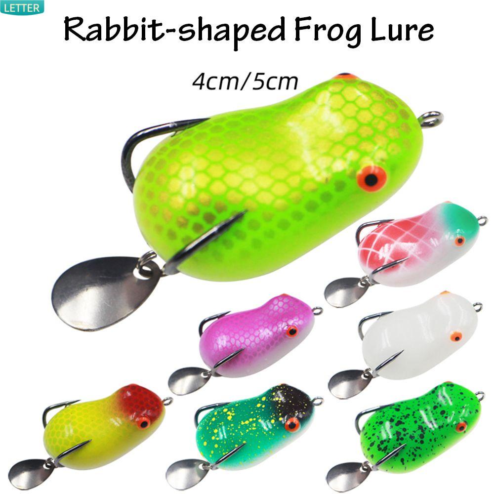 Mồi câu cá giả hình ếch/ thỏ mềm dẻo 4CM 5CM