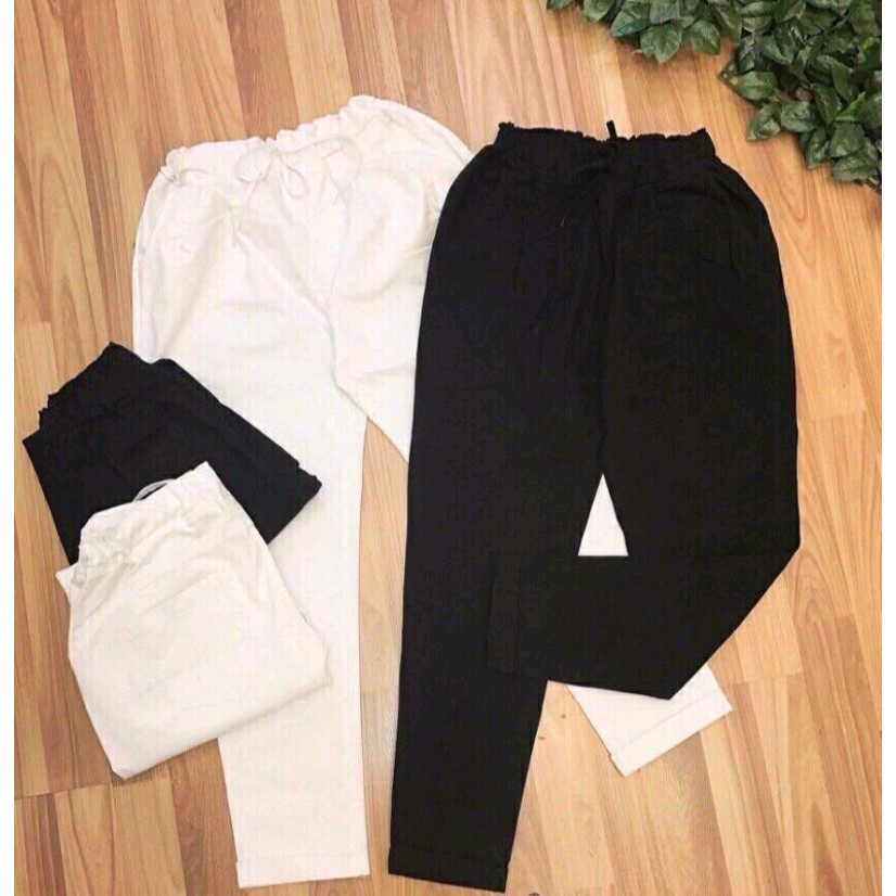 quần kaki lưng thun nữ 3 màu | BigBuy360 - bigbuy360.vn