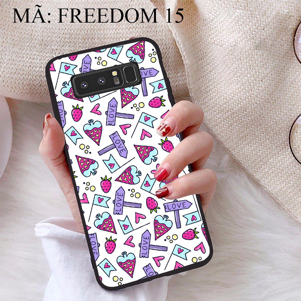 Ốp lưng Samsung Note 8 viền dẻo TPU BST Phong Cách Tự Do
