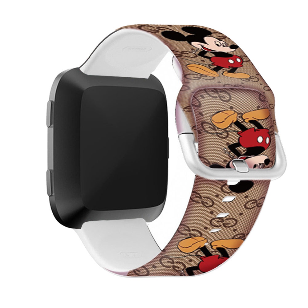Dây đeo thay thế chất liệu silicon họa tiết hoạt hình cho Fitbit Versa 2 Lite