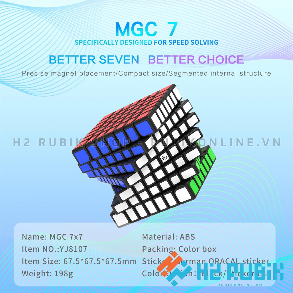 Rubik 7x7 YJ MGC 7x7 M - Rubik 7 tầng có nam châm sẵn