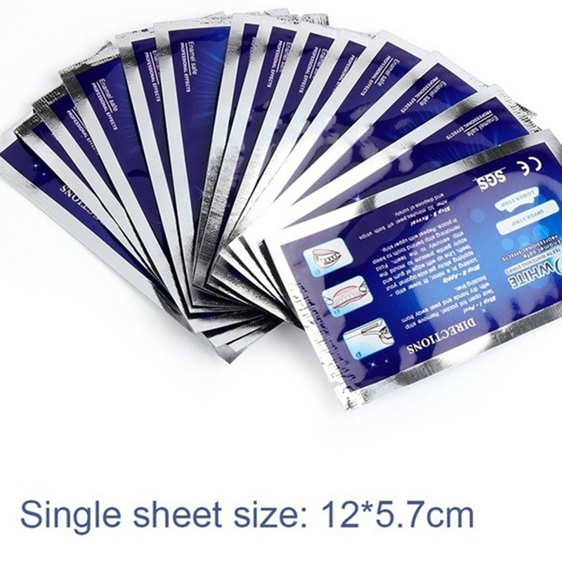 Bộ 1 Cặp 2 Miếng Tẩy Trắng Răng 3D Hiệu Quả Chuyên Nghiệp