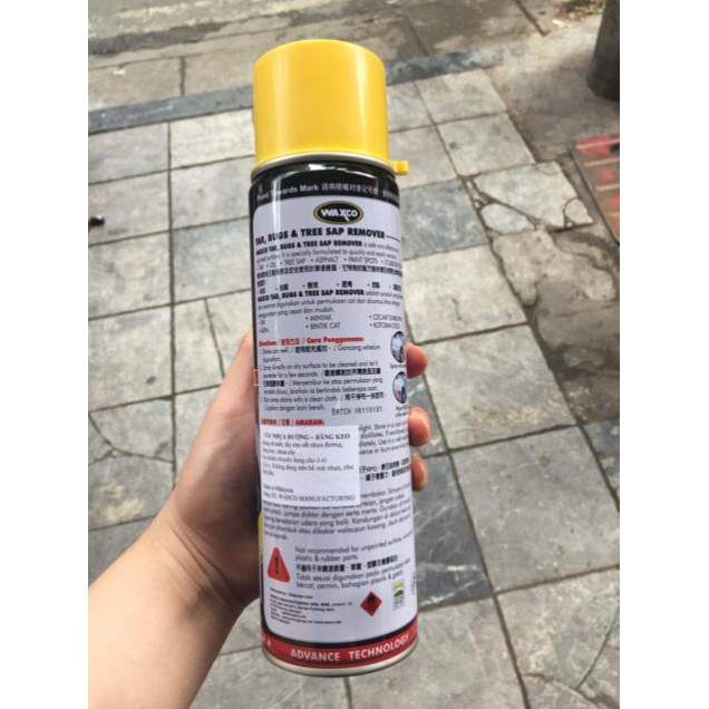 Dung dịch tẩy nhựa đường, băng keo Waxco 550mL