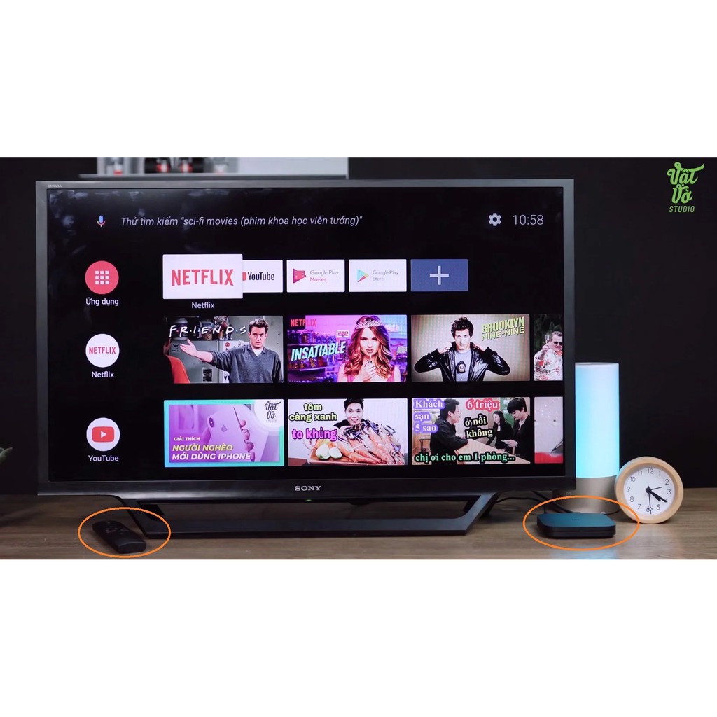 Android tv box Mibox S 4k Quốc Tế - Bảo hành 12 tháng