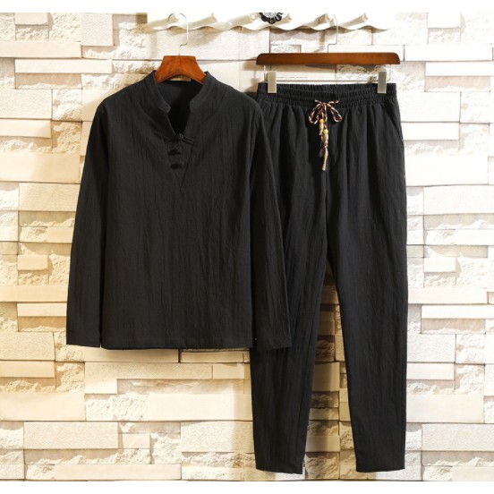 [XẢ KHO GIÁ HỦY DIỆT]  Bộ dài tay dài chất đũi, ĐŨI TỰ NHIÊN thoải mái vô cùng, Nhìn là yêu mặc là thích | BigBuy360 - bigbuy360.vn