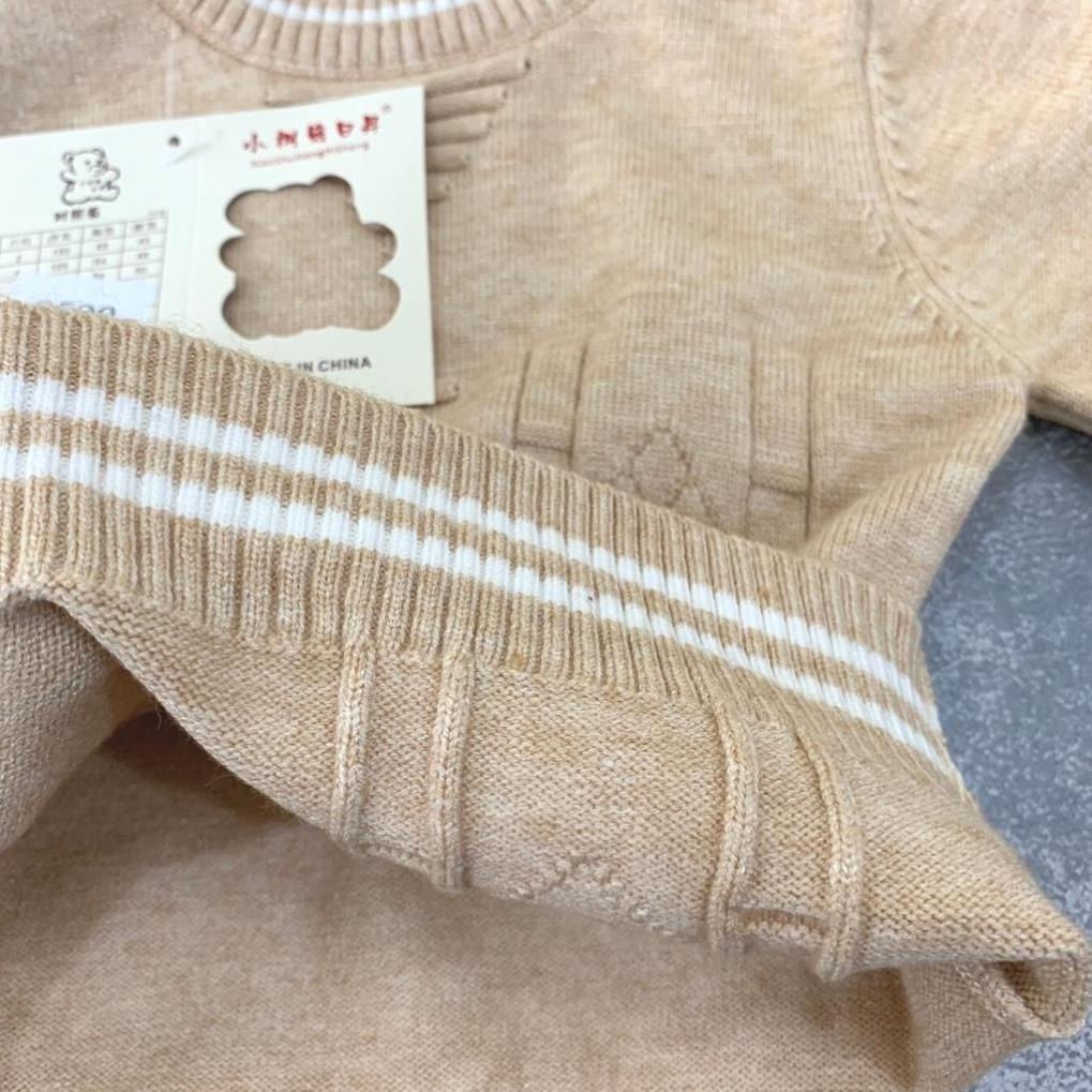 Áo len cho bé, len cổ tròn quảng châu, kiểu dáng basic cho bé trai, bé gái. .