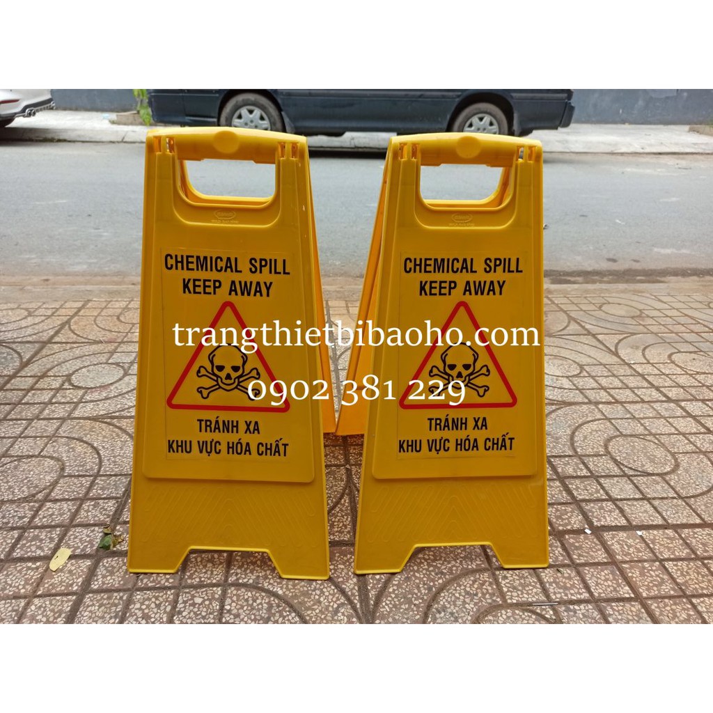 Biển báo chữ A - Tránh xa khu vực hóa chất