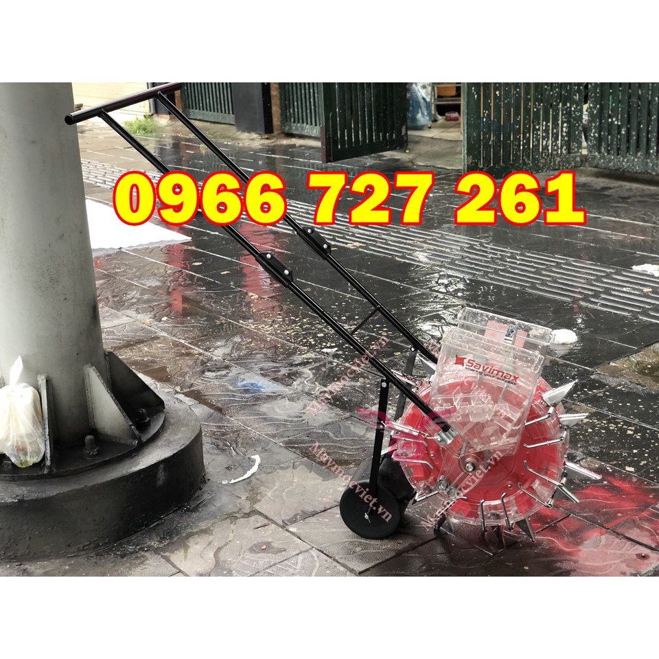 Máy gieo hạt ngô và bón phân đẩy tay đa năng 14 răng 999 giá siêu rẻ