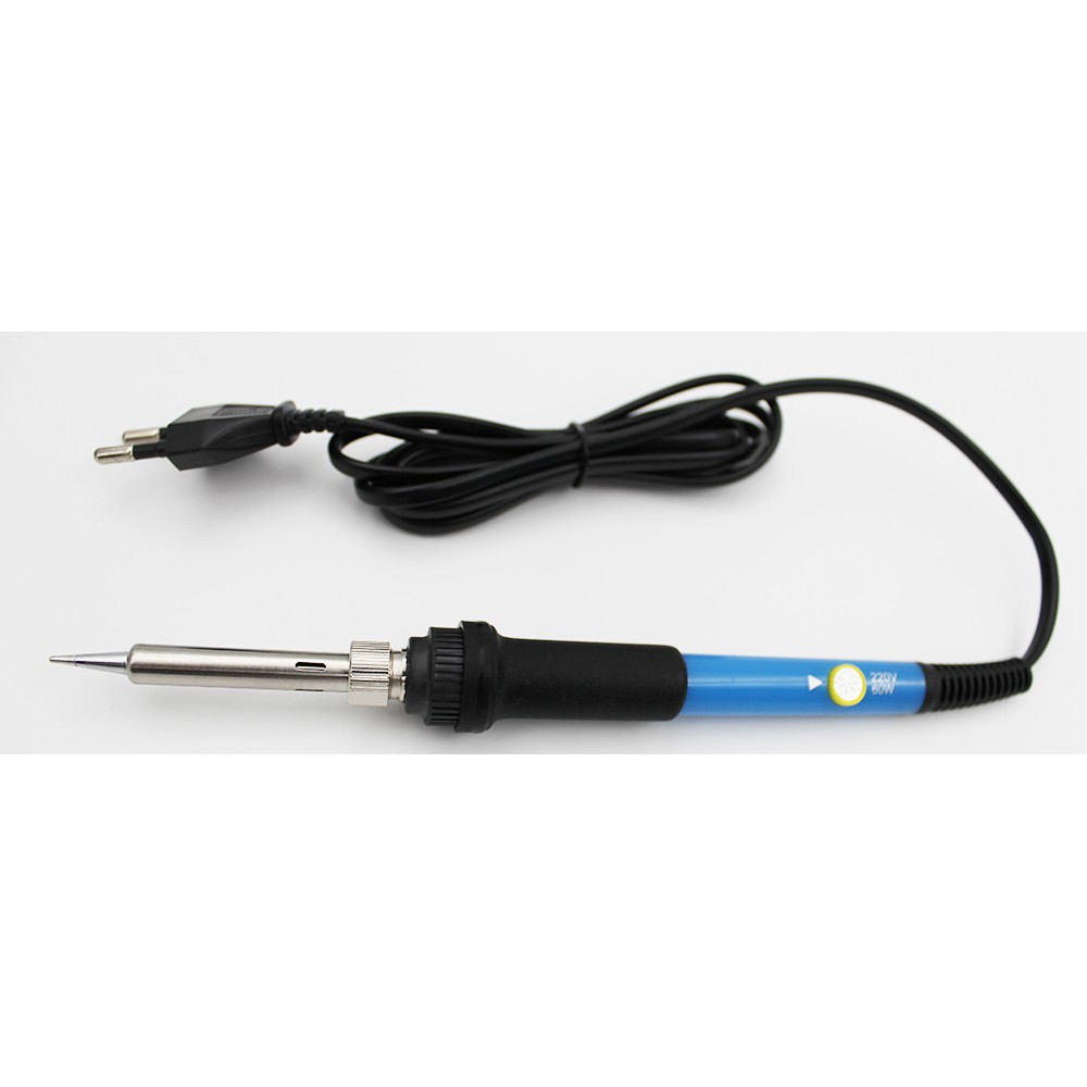 Máy hàn điện 220V 60W mini nhiệt độ điều chỉnh được với giá đỡ dây hàn và mỡ hàn mới tiện lợi