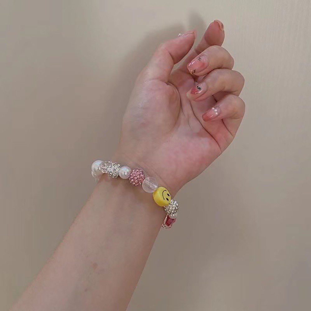 Vòng cổ choker/ Vòng tay mặt hình mặt cười nhiều màu sắc thời trang Hàn Quốc cho nữ