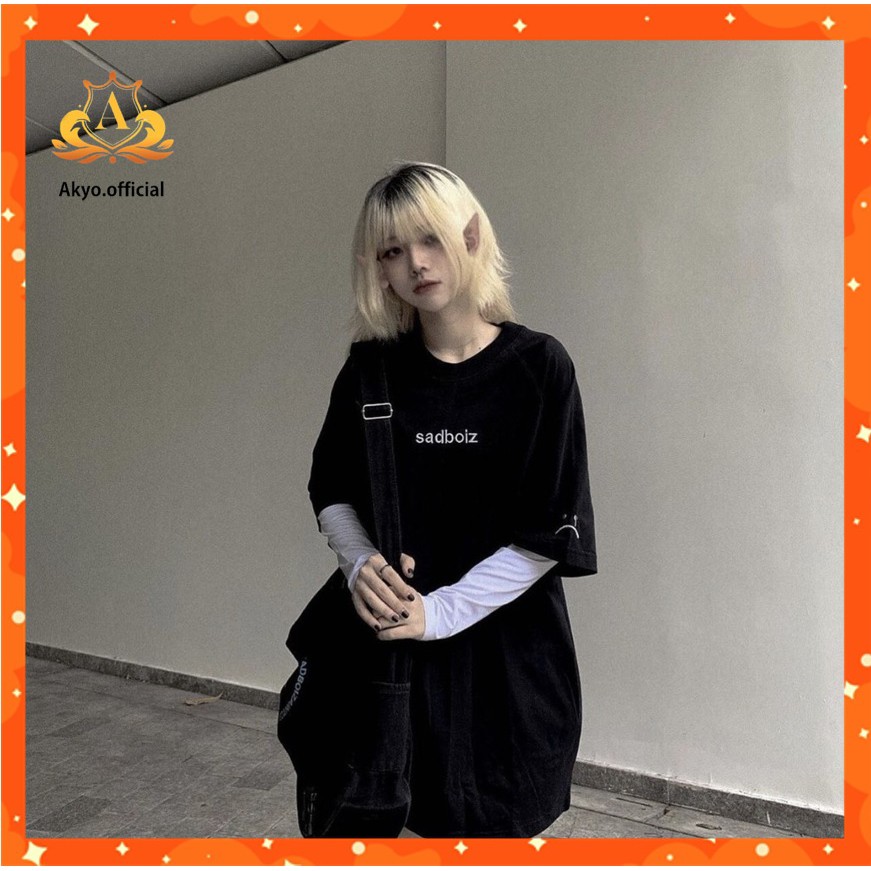 Áo thun tay lỡ Akyo phông Unisex nam nữ chất Premium Cotton oversize form rộng Ulzzang Eat Everything AT04