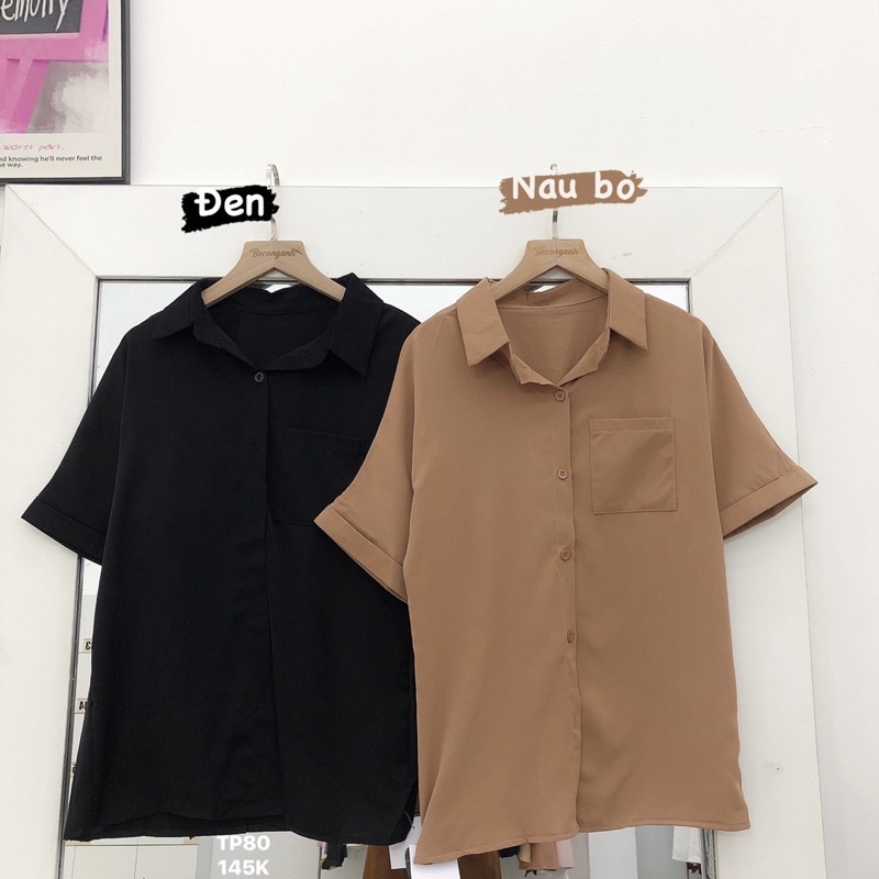 Áo Sơ Mi Tay Cộc Có Túi #853 TP80