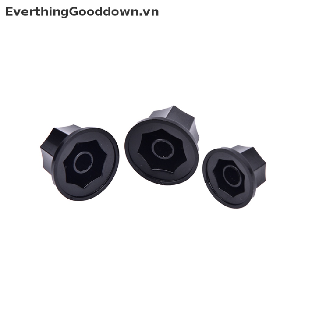 Everthinggooddown Set 3 Nút Điều Chỉnh Âm Lượng amp Bằng Nhựa Màu Đen Phong Cách jazz bass guitar