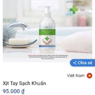 LỌ RỬA TAY KHÔ BIOCOMETIS 150ml