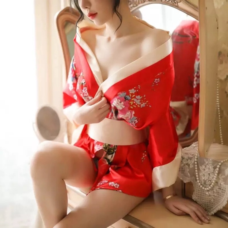 Váy ngủ nữ kimono tiểu thư Lylylorem Mã 21