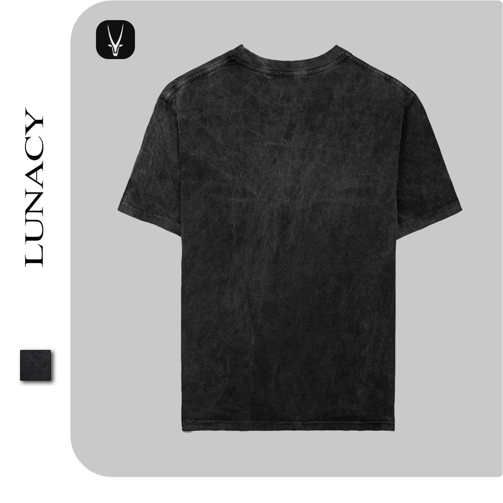Áo thun tay lỡ SOBER WASH phông Unisex nam nữ Cotton oversize form rộng LUNACY TB11 | BigBuy360 - bigbuy360.vn