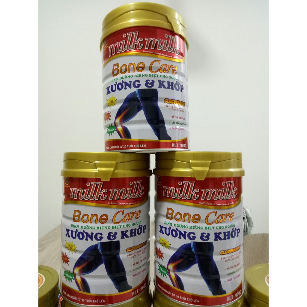 Sữa Xương Khớp Milkmilkgold Bone Care 900gr - hỗ trợ tim mạch, phòng ngừa loãng xương và tiểu đường