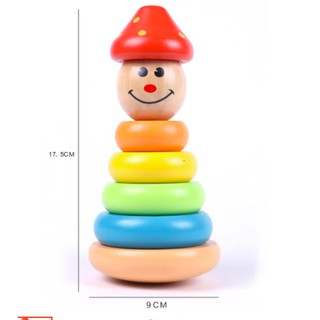 Đồ Chơi Gỗ Tháp Chú Hề Vivitoys