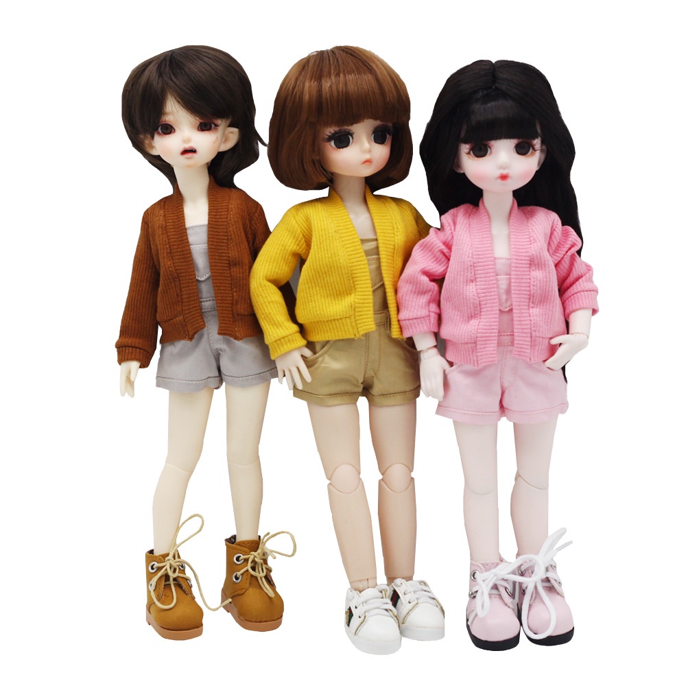 Áo Khoác cardigan Dệt Kim Cho Búp Bê Tỉ Lệ 1 / 6 Dễ Thương