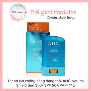 Thanh lăn chống nắng dạng thỏi ahc natural shield sun stick spf 50+/pa++ 14g | vinie.minisize