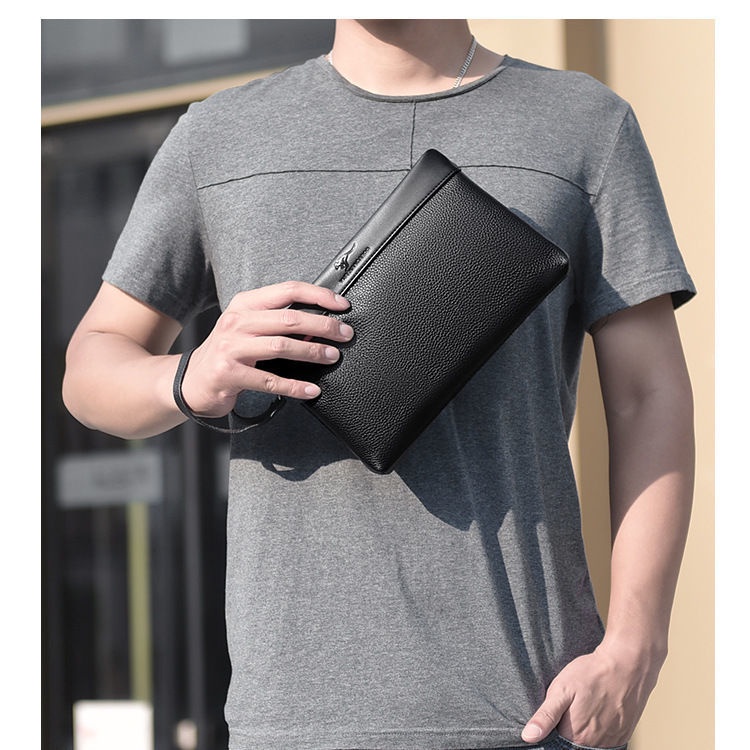 Ví da cầm tay thời trang dành cho nam | BigBuy360 - bigbuy360.vn