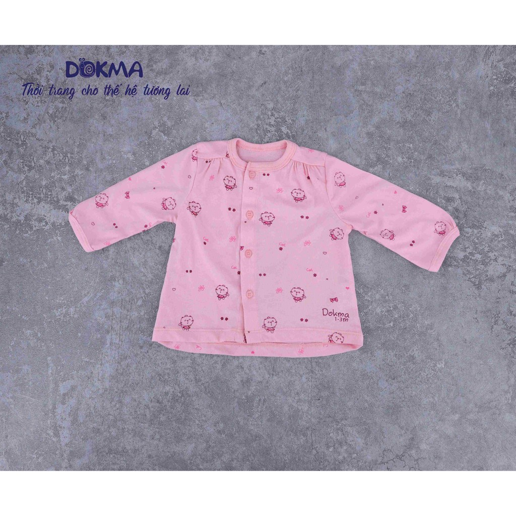 DB280A Áo cài giữa dài tay Dokma (3-12m)