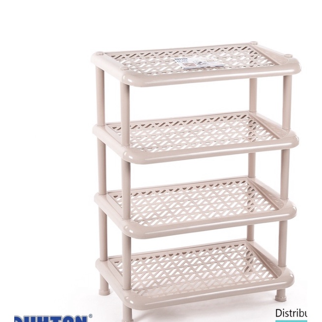 Kệ giày dép nhựa dày dặn Duy Tân các cỡ trung/ lớn 3 tầng hoặc 4 tầng màu đỏ, màu bã đậu, màu kem