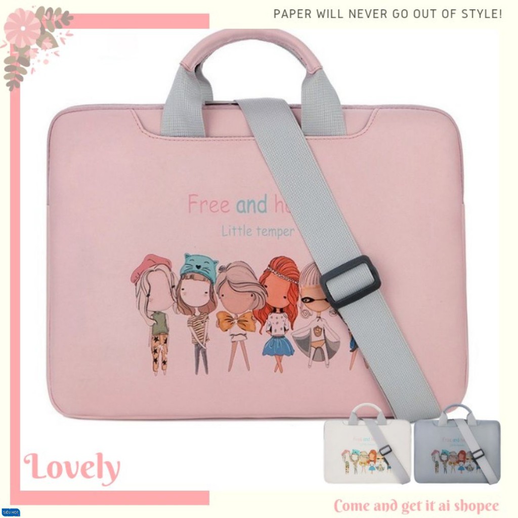 Túi chống sốc Laptop Macbook cao cấp 13,3 14 15,6 inch Friends II Bảo Hành 1 Năm II Đựng Bao Da Nam 