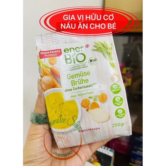 Hạt Nêm Rau Củ Hữu Cơ Ener Bio Cho Bé - DATE 2025