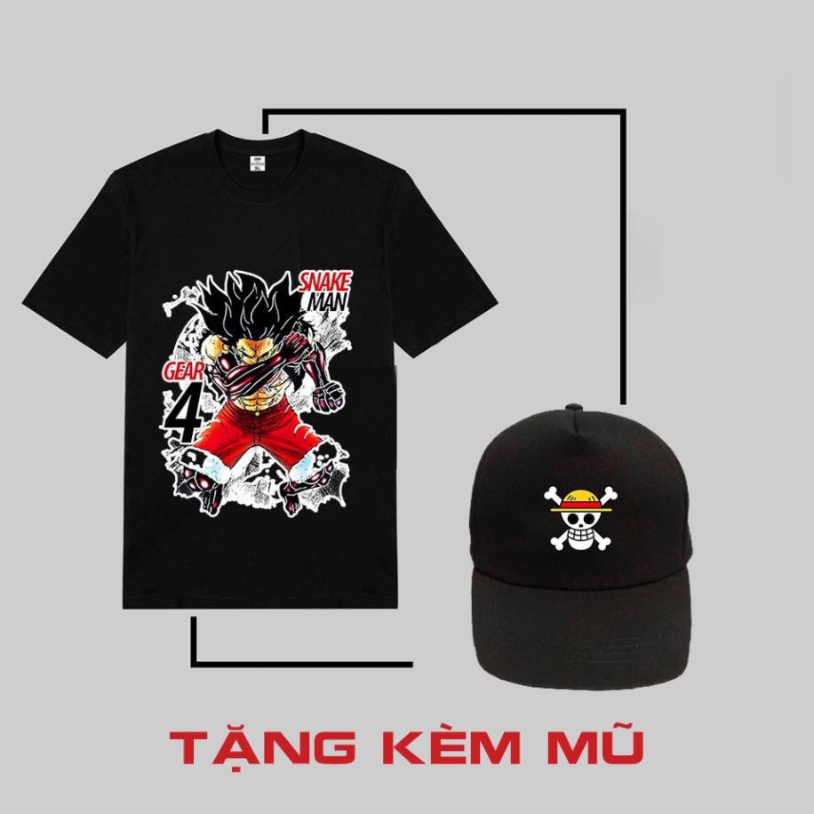 Áo One Piece Naruto  🎁 BST Áo thun in hình Luffy Sasuke NAruto Itachi + KT Uchiha HOT tặng kèm mũ 💘 | BigBuy360 - bigbuy360.vn